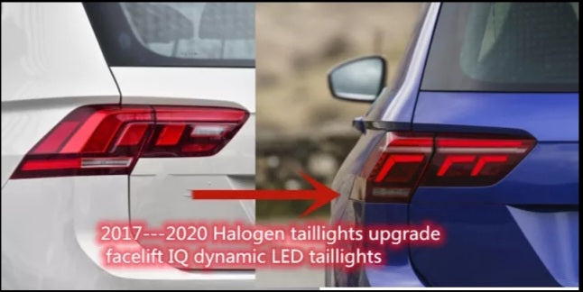 VW Tiguan MK2 2017---2020 agterligopgradering, IQ Dynamic LED agterlig