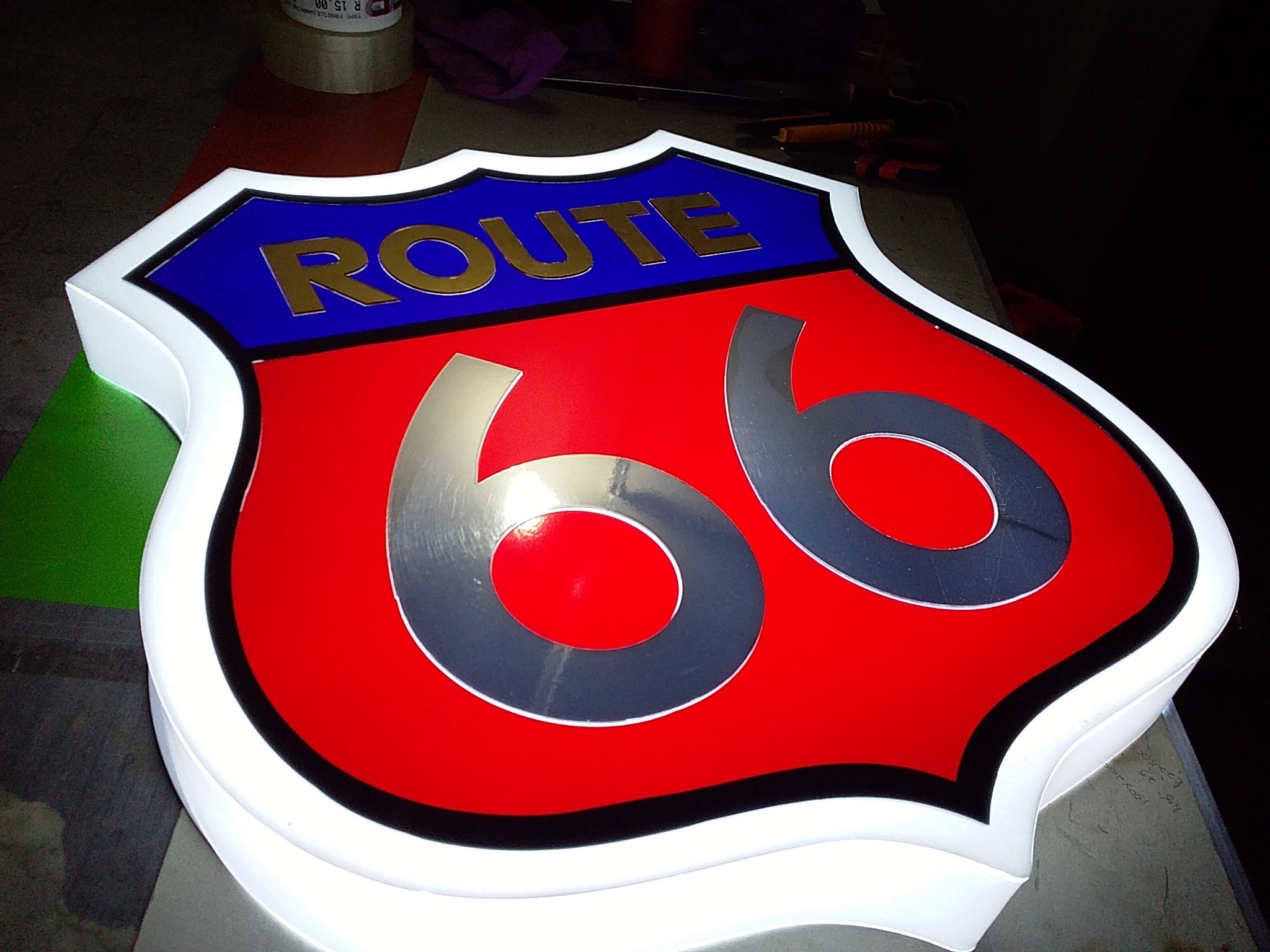 Pasgemaakte Led Light Box-muurmontering