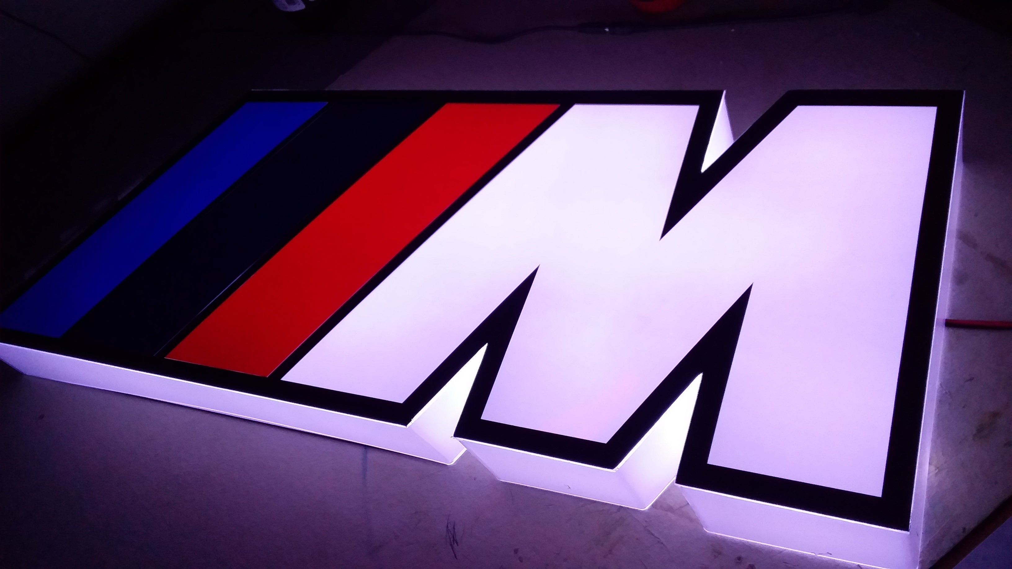 Pasgemaakte Led Light Box-muurmontering
