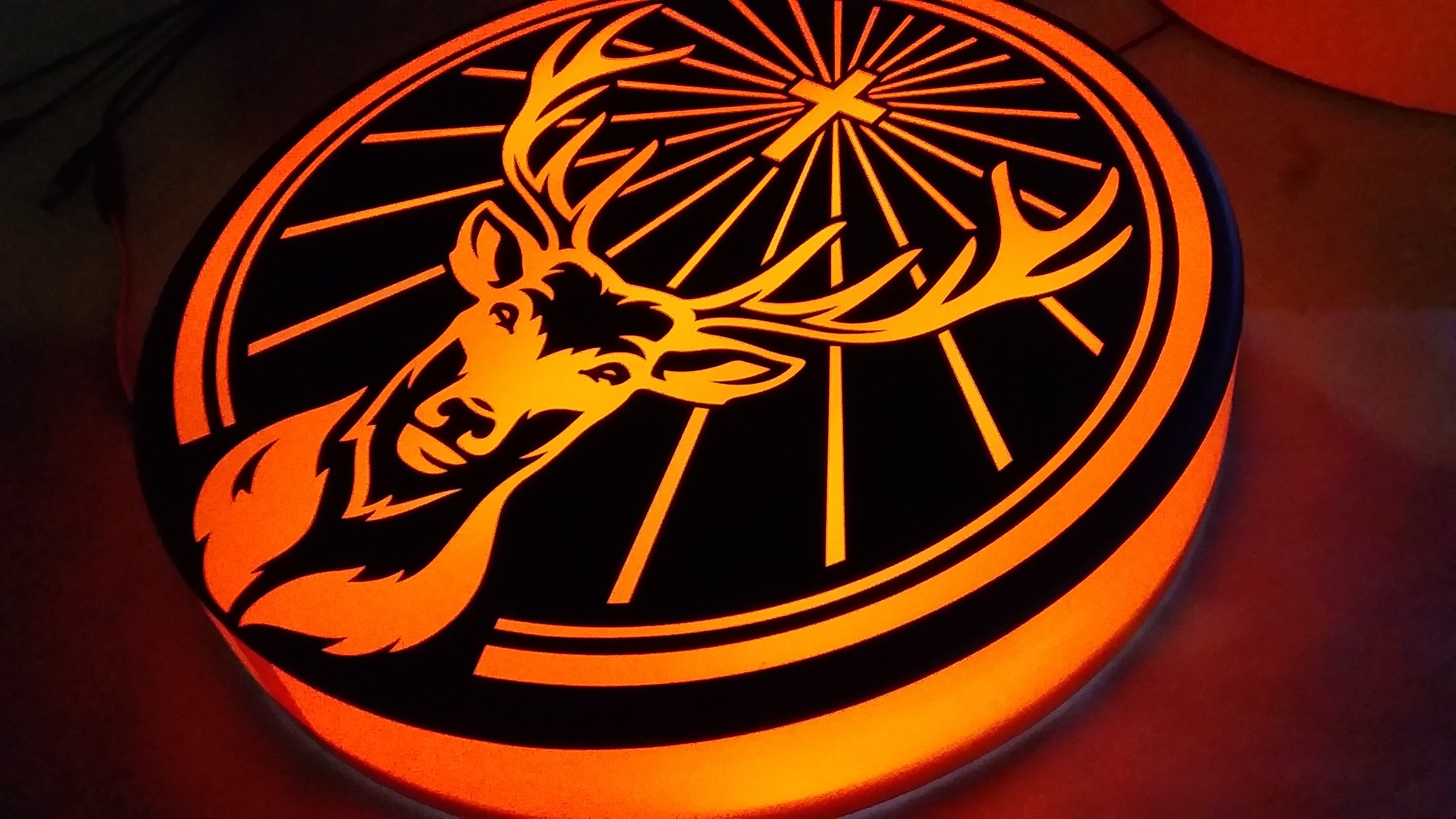 Pasgemaakte Led Light Box-muurmontering