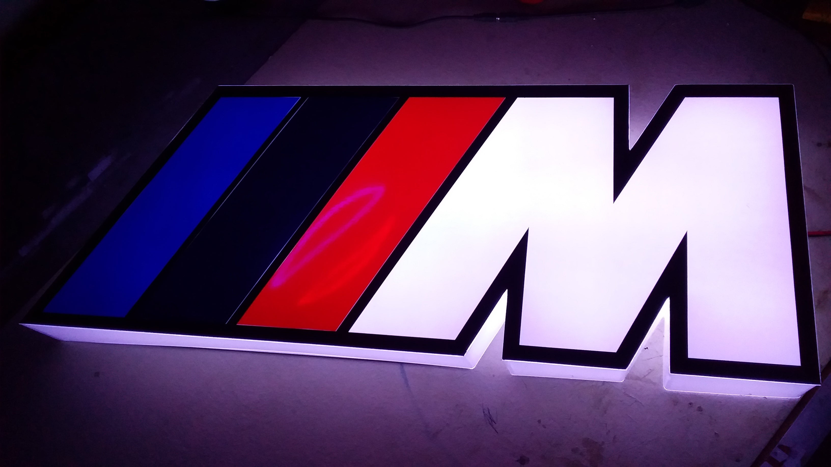 Pasgemaakte Led Light Box-muurmontering