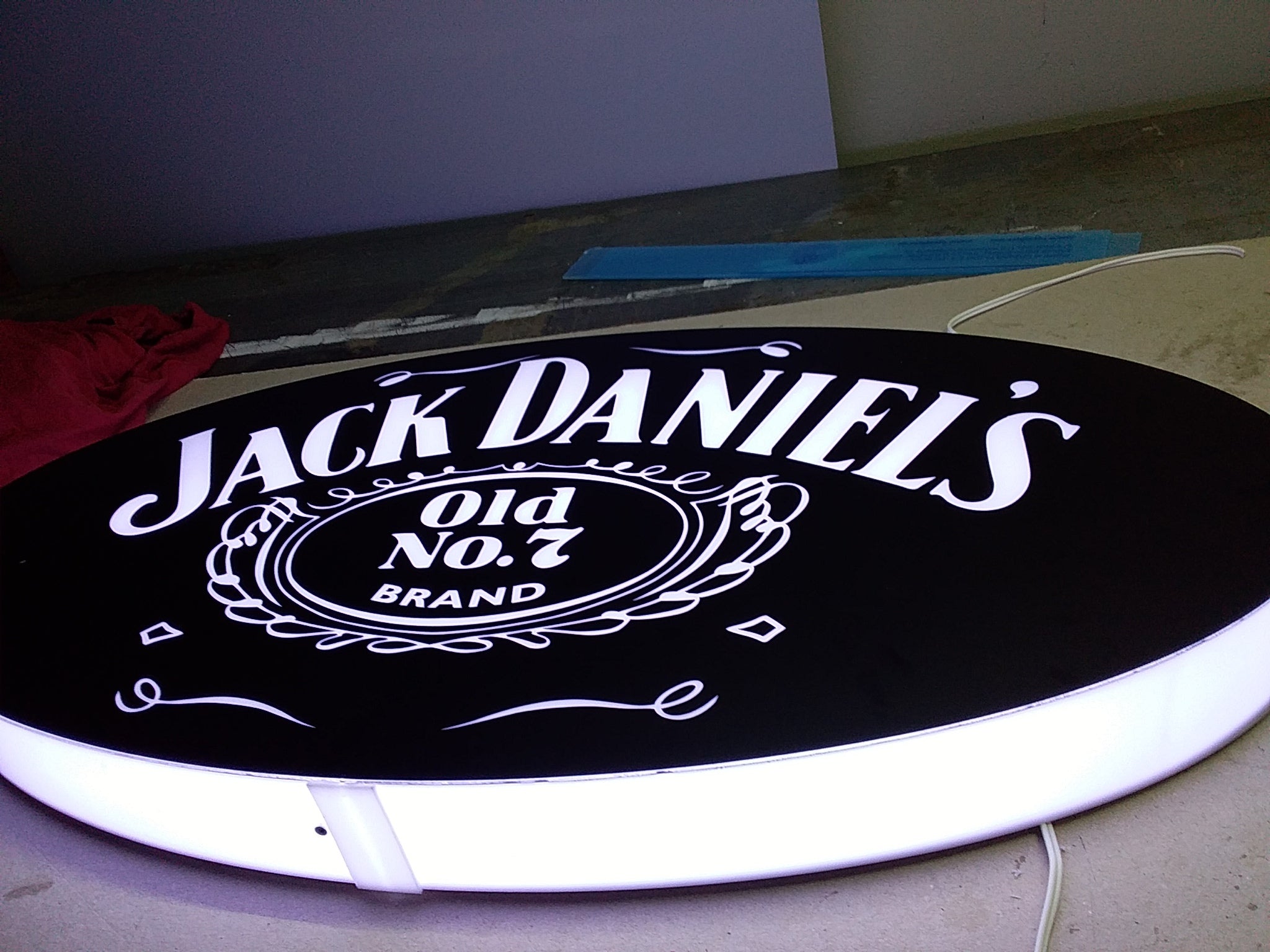Pasgemaakte Led Light Box-muurmontering